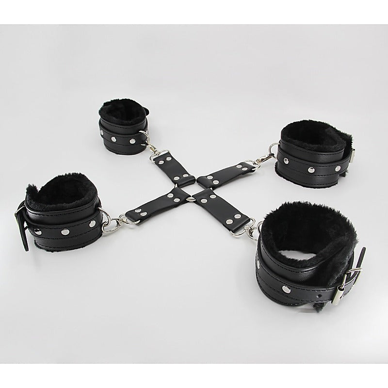 Faux Fur Lined Hog Tie Shackle by Berlin Baby - Cuffs And Restraints