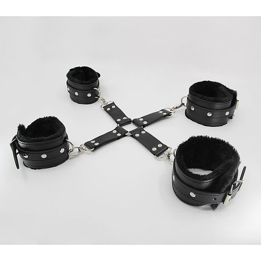 Faux Fur Lined Hog Tie Shackle by Berlin Baby - Cuffs And Restraints