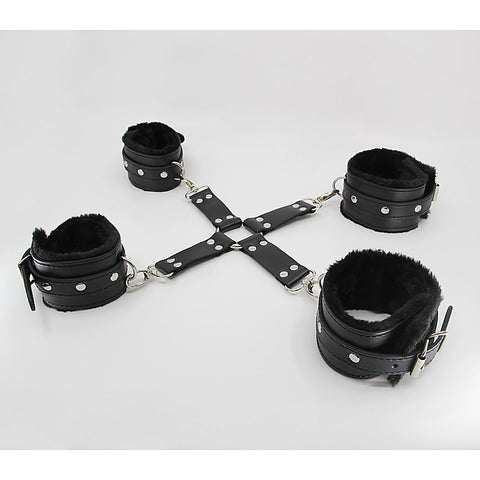 Faux Fur Lined Hog Tie Shackle by Berlin Baby - Cuffs And Restraints