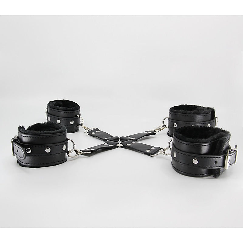 Faux Fur Lined Hog Tie Shackle by Berlin Baby - Cuffs And Restraints