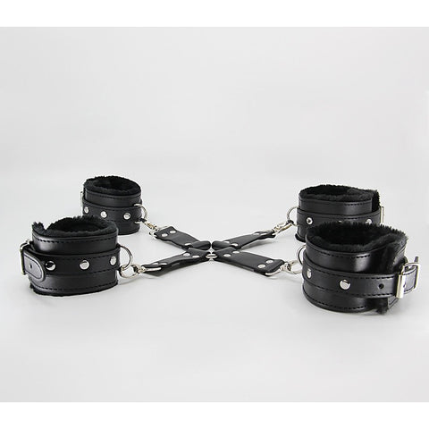 Faux Fur Lined Hog Tie Shackle by Berlin Baby - Cuffs And Restraints