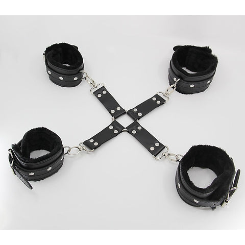Faux Fur Lined Hog Tie Shackle by Berlin Baby - Cuffs And Restraints