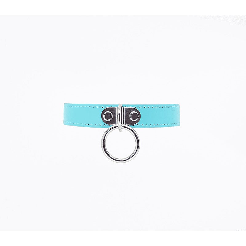PU BDSM Collar With Centre Ring by Berlin Baby - Collars and Leads