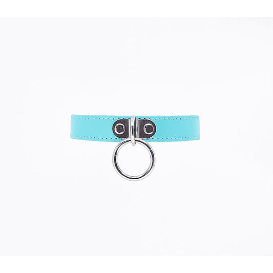 PU BDSM Collar With Centre Ring by Berlin Baby - Collars and Leads