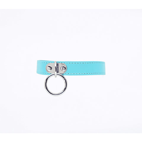 PU BDSM Collar With Centre Ring by Berlin Baby - Collars and Leads