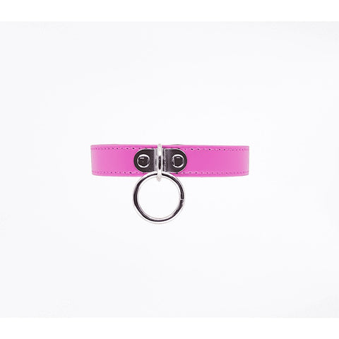 PU BDSM Collar With Centre Ring by Berlin Baby - Collars and Leads
