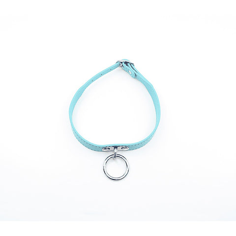 PU BDSM Collar With Centre Ring by Berlin Baby - Collars and Leads