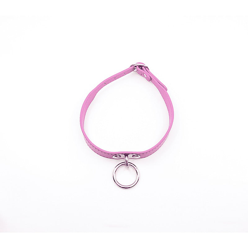 PU BDSM Collar With Centre Ring by Berlin Baby - Collars and Leads