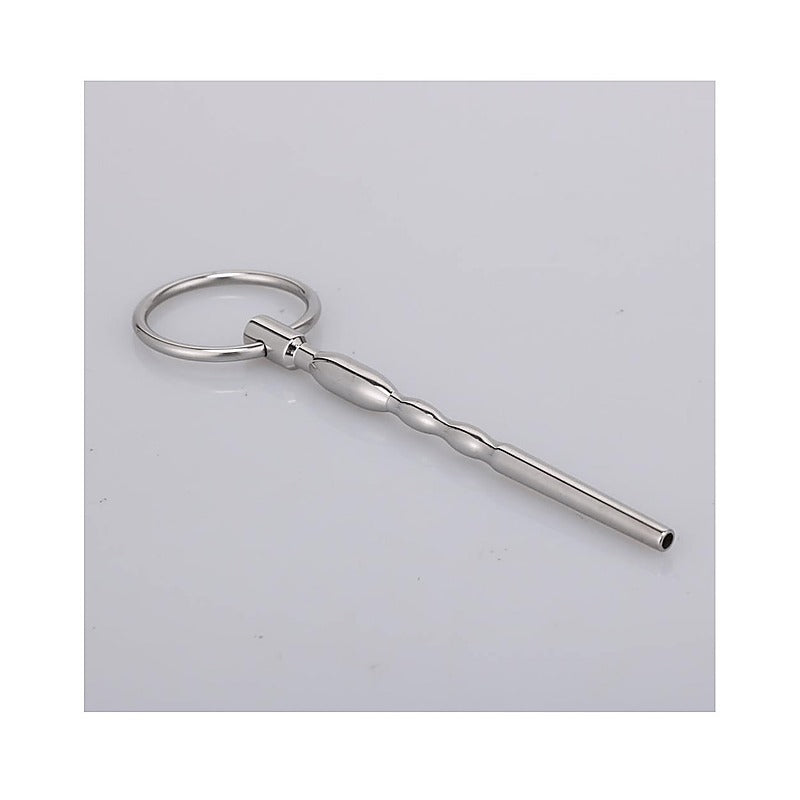 Urethral Plug With Ring by Love In Leather - Urethral Sounds