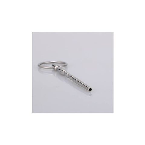Urethral Plug With Ring by Love In Leather - Urethral Sounds