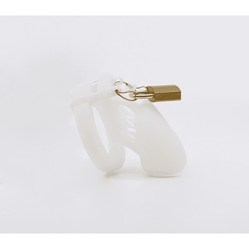 Silicone Male Chastity Cage Short by Love In Leather - Male Chastity