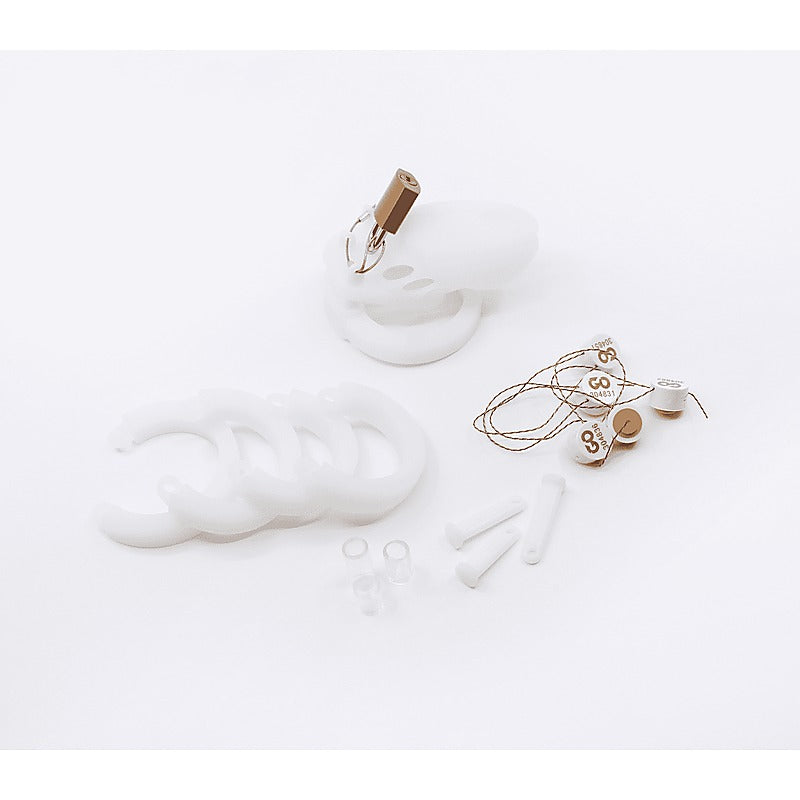 Silicone Male Chastity Cage Short by Love In Leather - Male Chastity
