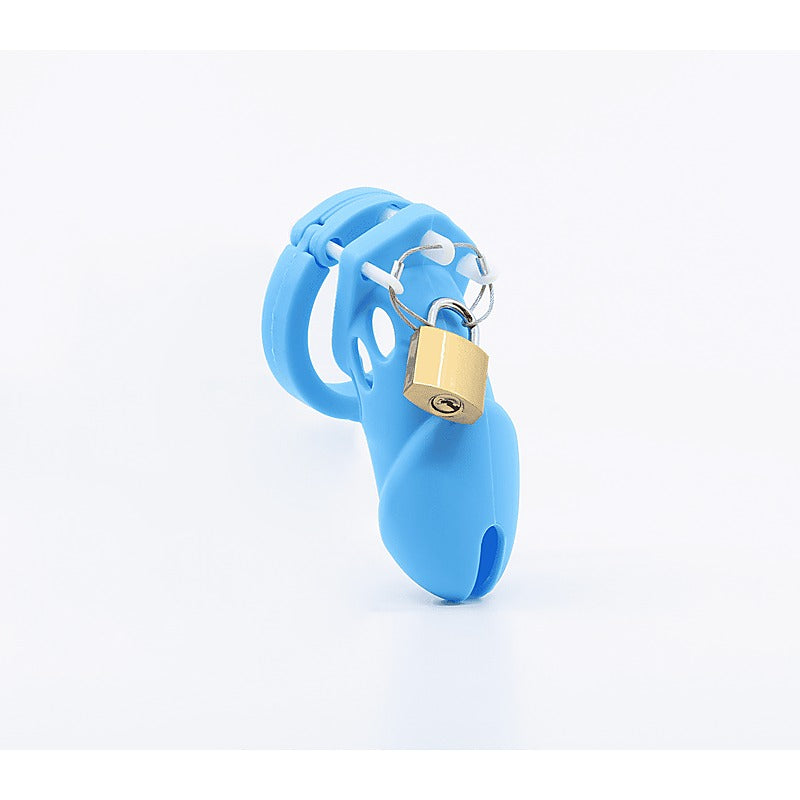 Silicone Male Chastity Cage Long by Love In Leather - Male Chastity