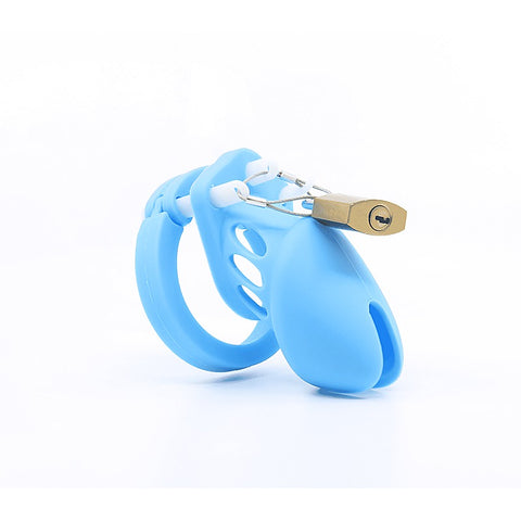 Silicone Male Chastity Cage Long by Love In Leather - Male Chastity