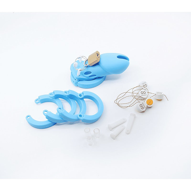 Silicone Male Chastity Cage Long by Love In Leather - Male Chastity