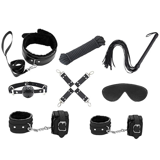 9 Piece Bondage Kit by Love In Leather - Bondage Kits
