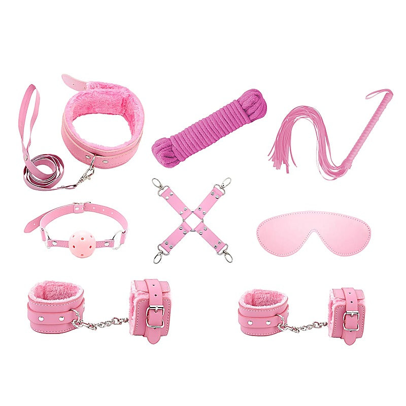 Premium 9 Piece Bondage Kit by Love In Leather - Bondage Kits