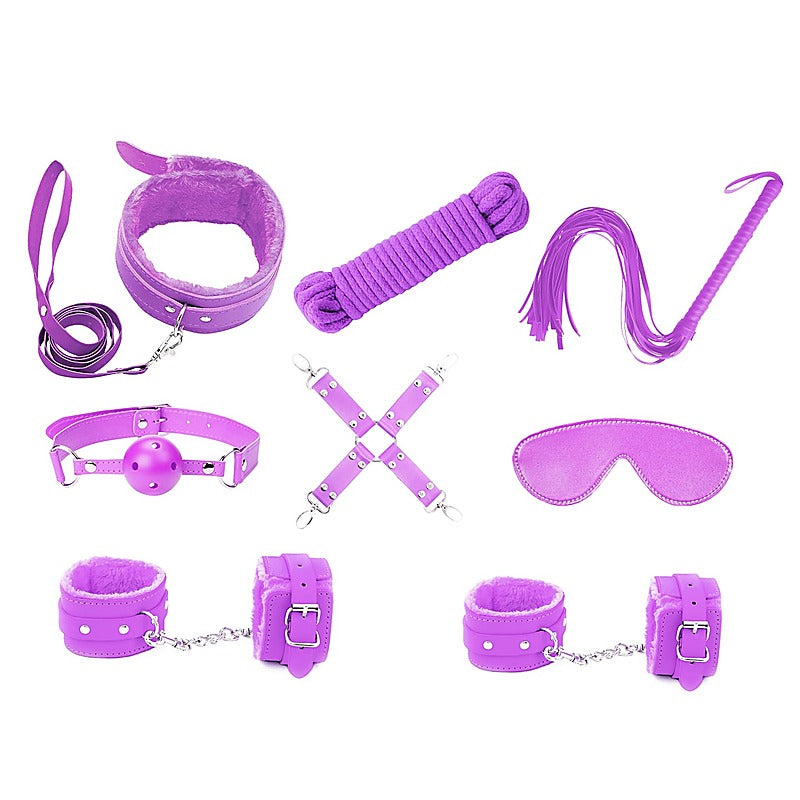 Premium 9 Piece Bondage Kit by Love In Leather - Bondage Kits