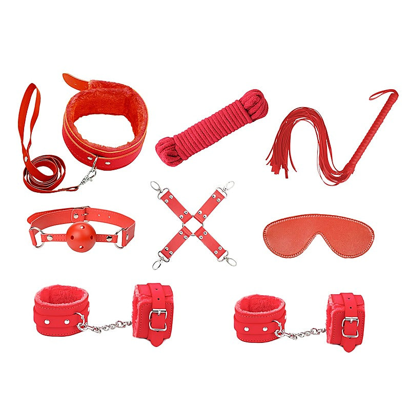 Premium 9 Piece Bondage Kit by Love In Leather - Bondage Kits