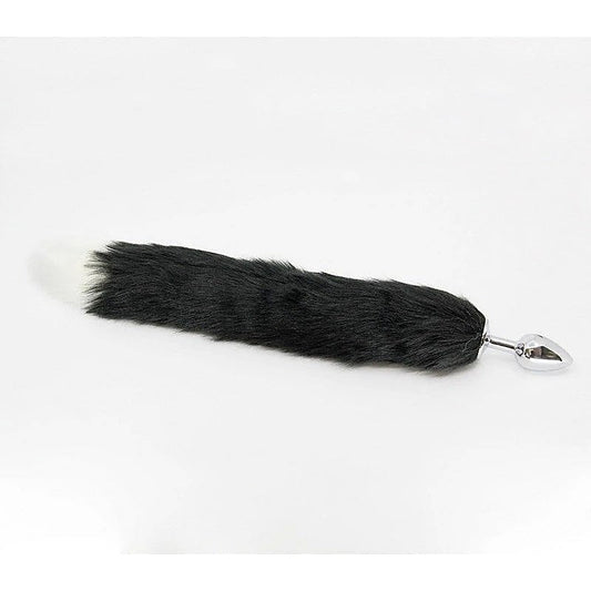 Faux Fur Fox Tail Butt Plug Medium by Love In Leather - Butt Plugs