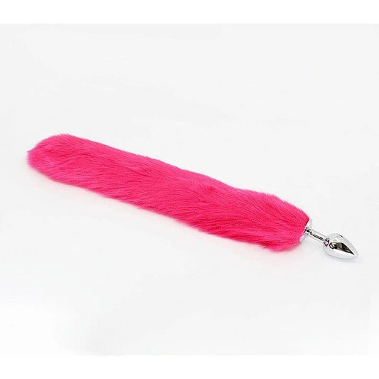 Aluminium Alloy Faux Fur Butt Plug Small by Love In Leather - Butt Plugs