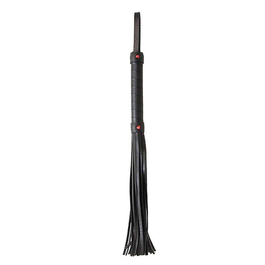 Faux Leather Flogger With Heart Design by Berlin Baby - Whips And Crops