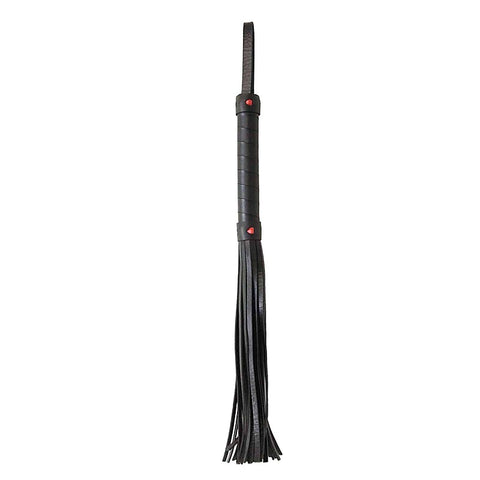 Faux Leather Flogger With Heart Design by Berlin Baby - Whips And Crops