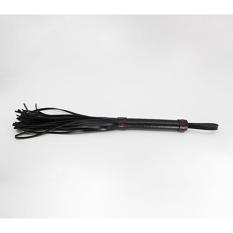 Faux Leather Flogger With Heart Design by Berlin Baby - Whips And Crops