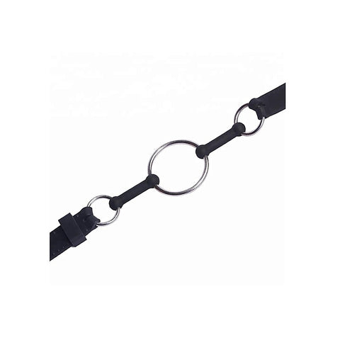 Metal and Silicone O-Ring Gag by Love In Leather - Bondage Gags and Bits