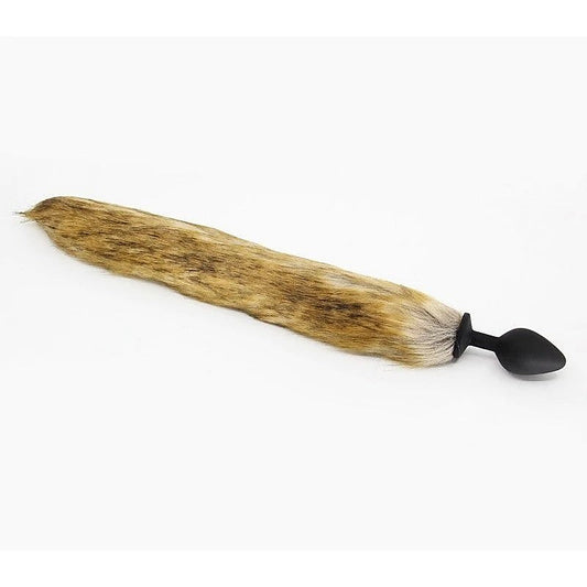 Fox Tail Silicone Anal Plug Large by Love In Leather - Butt Plugs