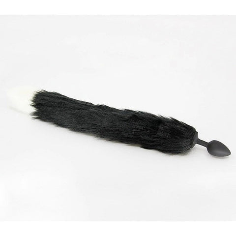 Fox Tail Silicone Anal Plug Large by Love In Leather - Butt Plugs
