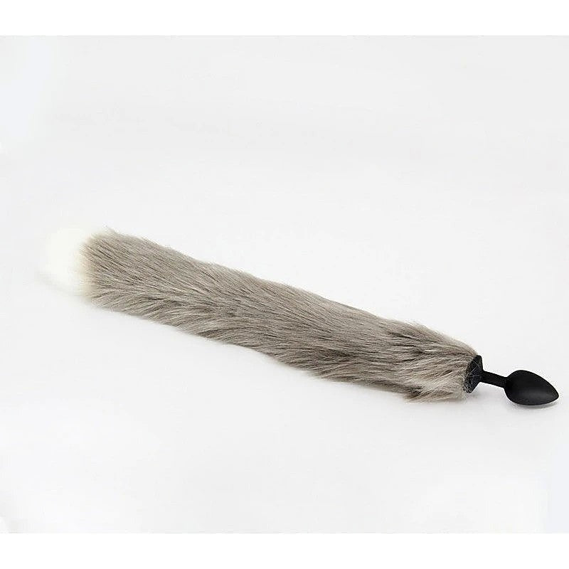 Fox Tail Silicone Anal Plug Large by Love In Leather - Butt Plugs