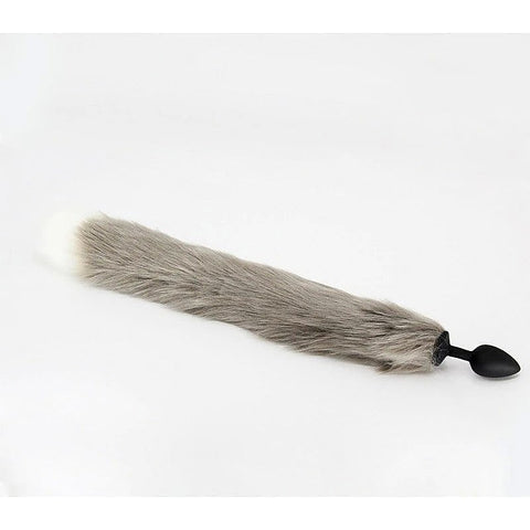 Fox Tail Silicone Anal Plug Large by Love In Leather - Butt Plugs