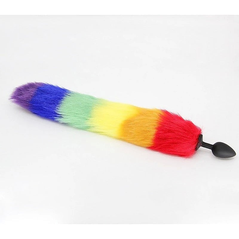 Fox Tail Silicone Anal Plug Large by Love In Leather - Butt Plugs