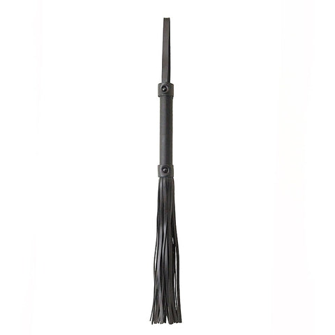 Black Leather Look BDSM Flogger by Berlin Baby - Whips And Crops