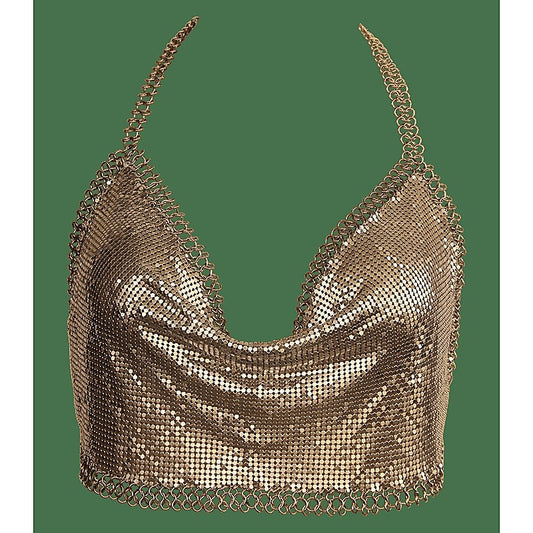 Cropped Glomesh Clubwear Women's Top by Muse - Skirts And Club Wear