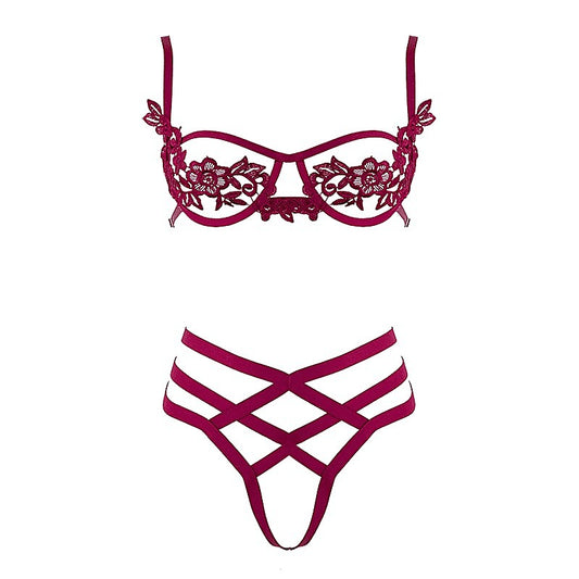 Women's Bra with Cut Out Bust by Muse - Her Fetish