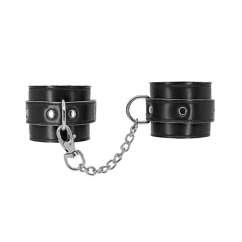 Faux Fur Lined Leatherette Ankle Cuffs by Berlin Baby - Cuffs And Restraints