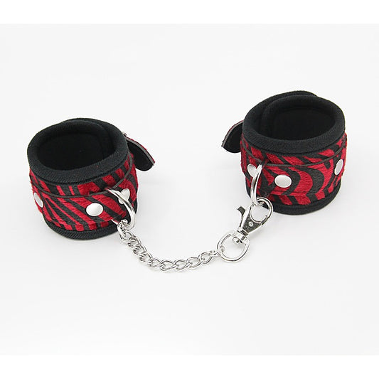 Animal Print Bondage Wrist Cuffs by Berlin Baby - Cuffs And Restraints