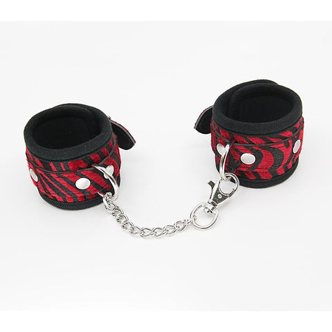 Animal Print Bondage Wrist Cuffs by Berlin Baby - Cuffs And Restraints