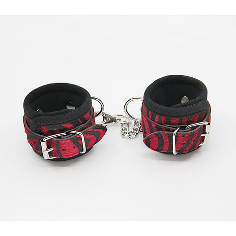 Animal Print Bondage Wrist Cuffs by Berlin Baby - Cuffs And Restraints