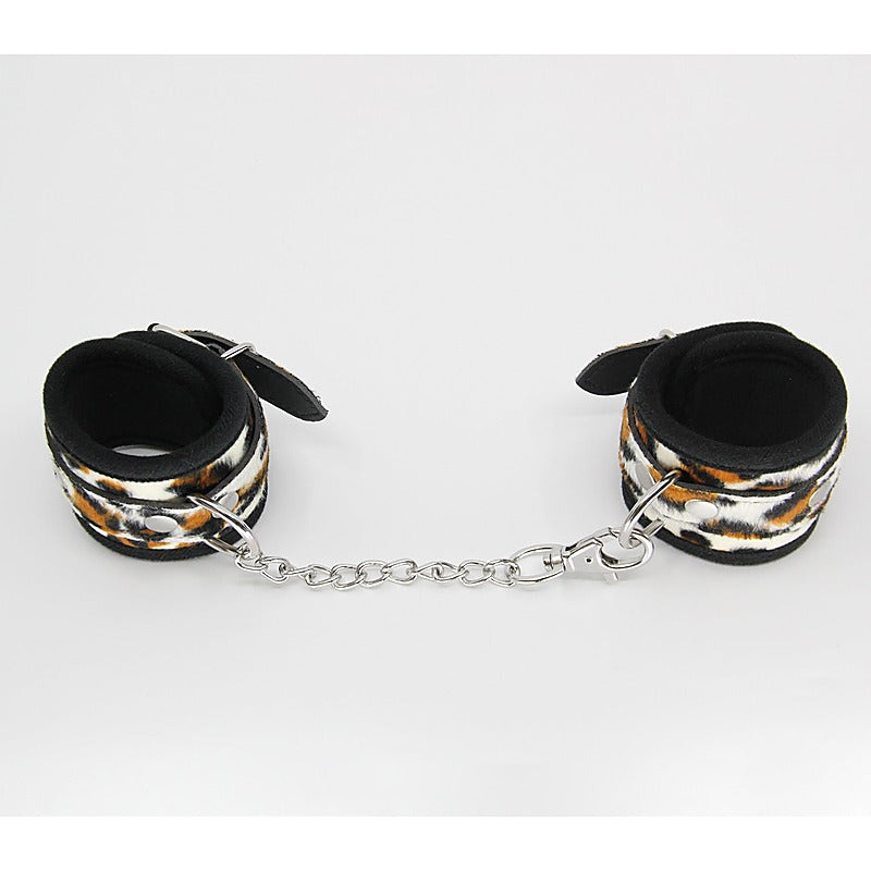 Animal Print Bondage Wrist Cuffs by Berlin Baby - Cuffs And Restraints