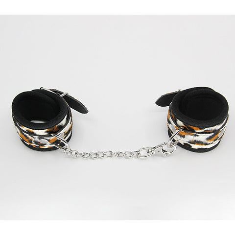Animal Print Bondage Wrist Cuffs by Berlin Baby - Cuffs And Restraints