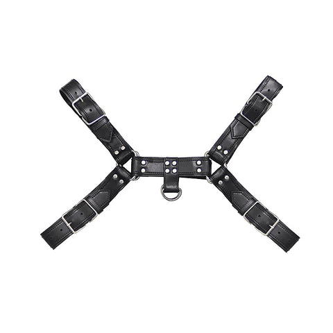 Men's PU Leather Bulldog Brace by Love In Leather - Cuffs And Restraints