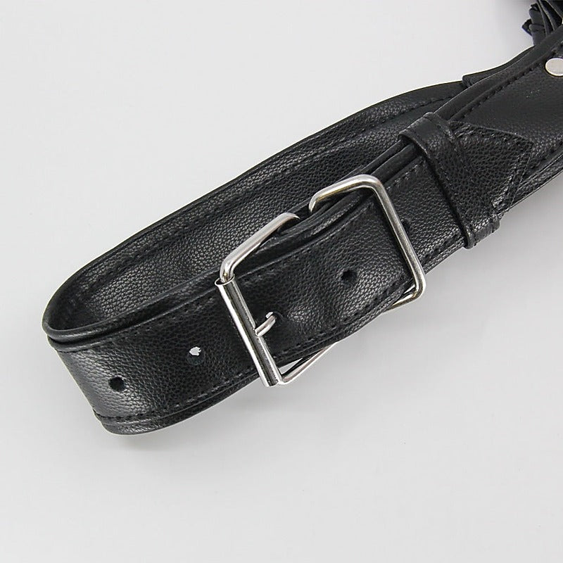Men's PU Leather Bulldog Brace by Love In Leather - Cuffs And Restraints