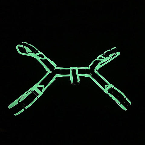 Glow In The Dark Bulldog Brace by Love In Leather - Cuffs And Restraints