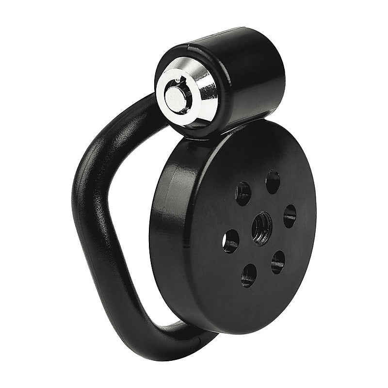 Flat Male Chastity Device Black by Love In Leather - Male Chastity