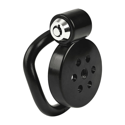 Flat Male Chastity Device Black by Love In Leather - Male Chastity