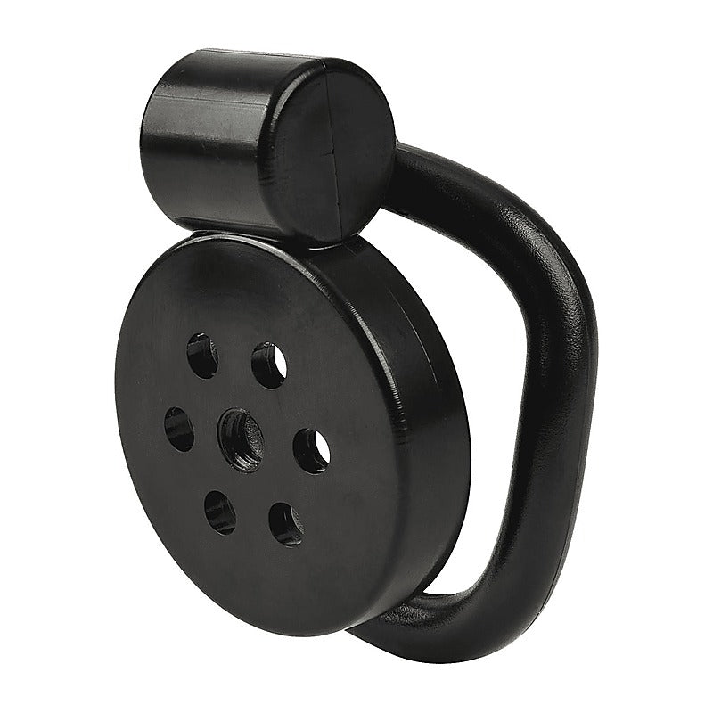 Flat Male Chastity Device Black by Love In Leather - Male Chastity
