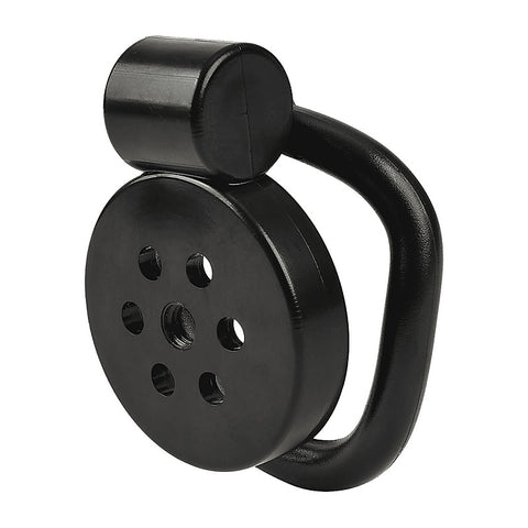 Flat Male Chastity Device Black by Love In Leather - Male Chastity